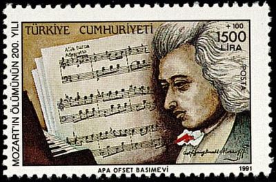 1991 - Turquie n° 2676 - Compositeur - Mozart
